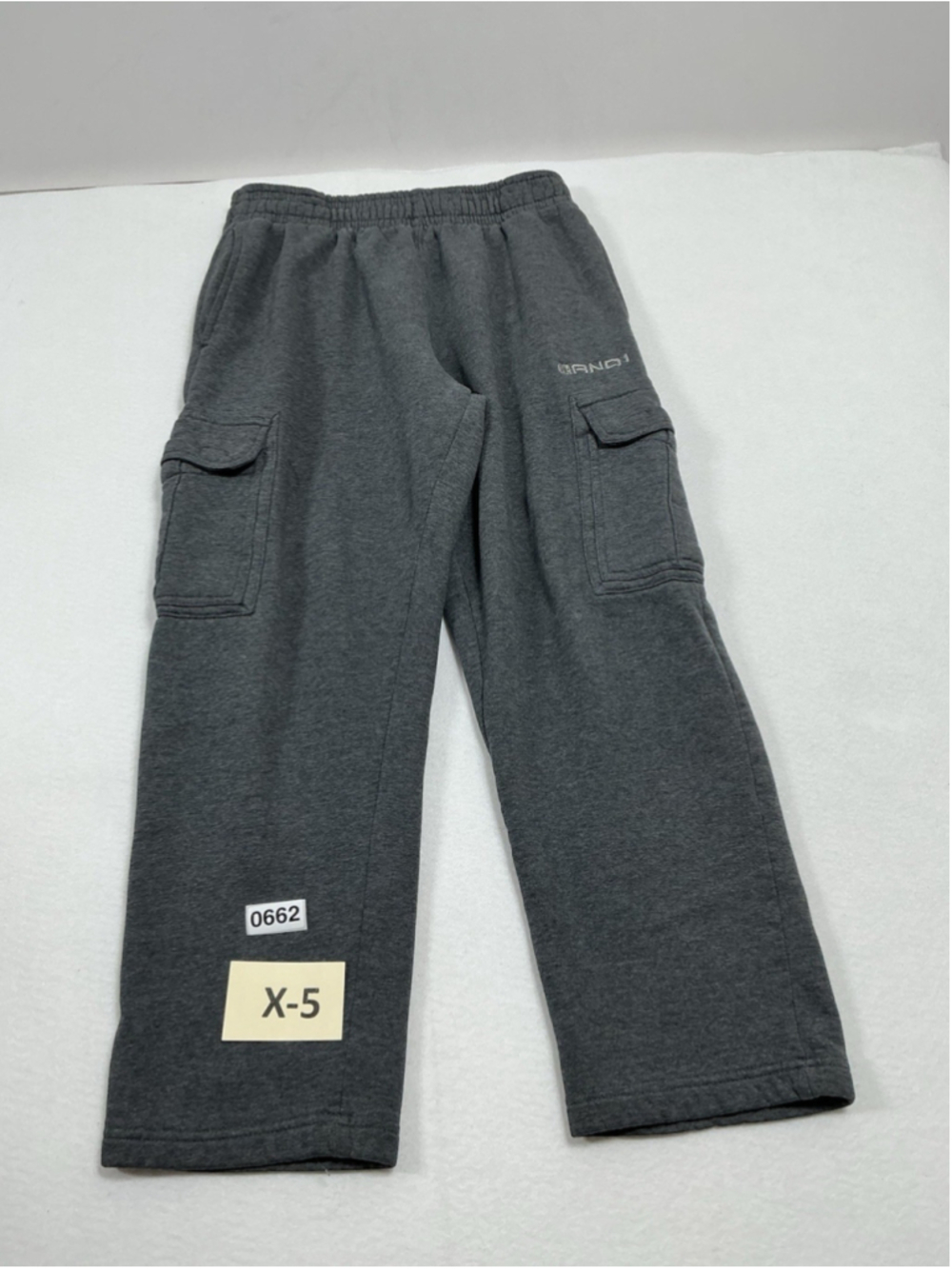 Men’s Excellent Condition Andi Pull On Cargo Style Sweat Pants Medium Gray